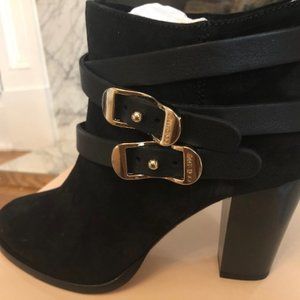 Jimmy Choo Suede/Nappa Black ankle boots **FIRM**